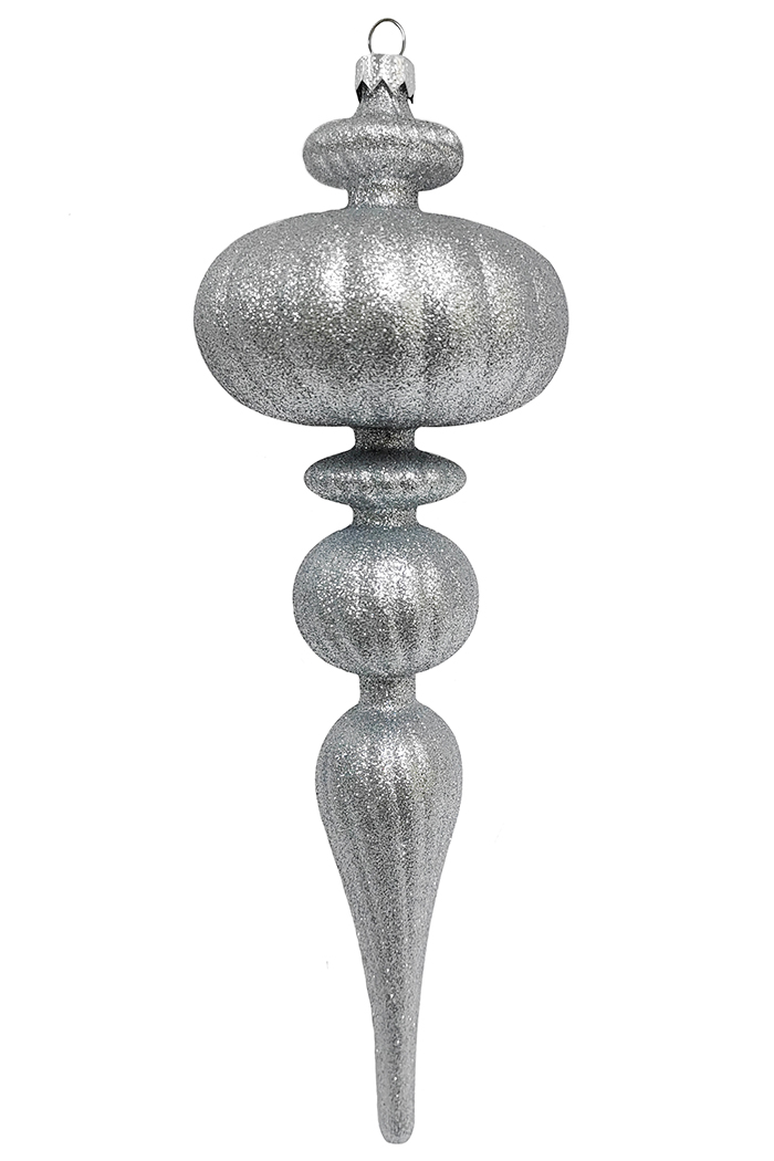 Украшение пластиковое Сосулька Версальская Искристая 30см